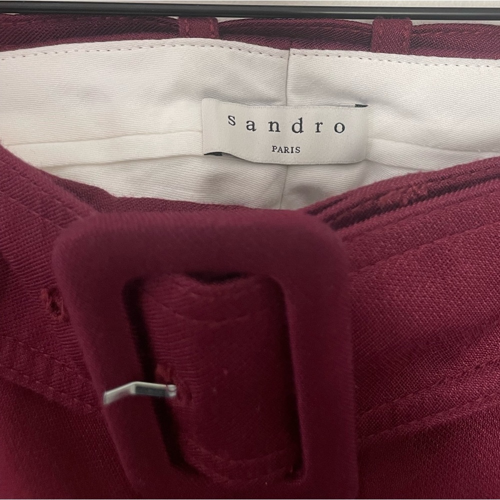 Sandro Pants In The Color Ruby - image 3
